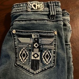 Cowgirl hardware girls jeans size 12